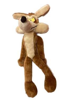 Vintage Warner Bros Looney Tunes Wile E. Coyote Plush Stuffed Animal